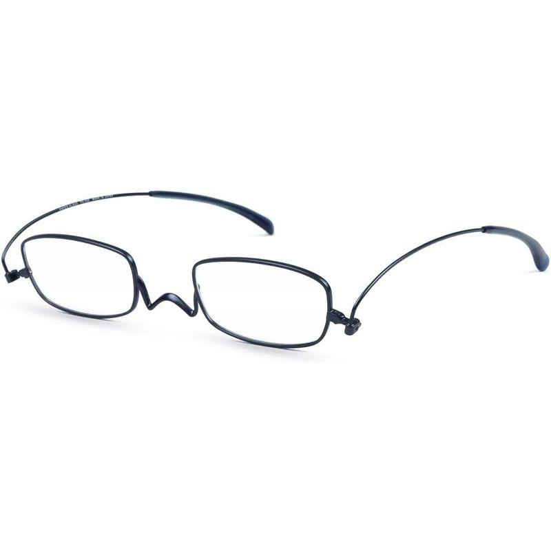 薄型 老眼鏡 ペーパーグラス Nスタ スクエア 202 フラットカラー（ネイビー） 携帯用ケース付き 財布に入る老眼鏡 栞(しおり) 型リー 老眼鏡 ペーパーグラス Nスタ スクエア フラットカラー ネイビー 携帯用ケース付き 財布に入る老眼鏡 栞 しおり 型リー