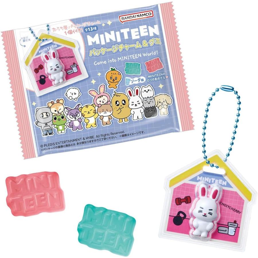 MINITEEN グミパッケージチャーム まとめ売り バンダイキャンディ MINITEEN パッケージチャーム&グミ (12個入り