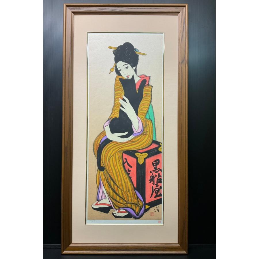 竹久夢二　黒船屋　版画　 【キャビネット】