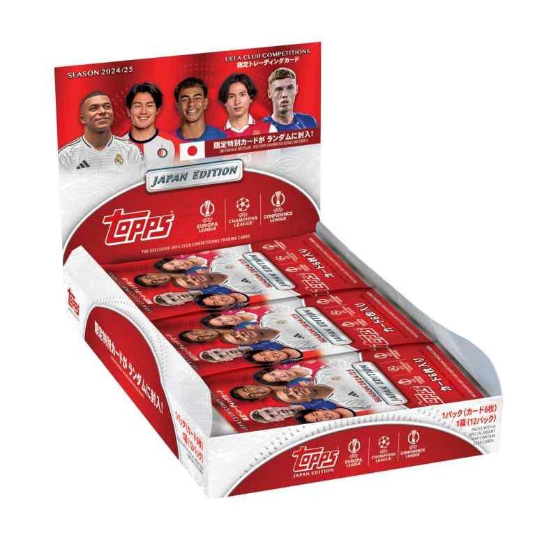 2025 Topps UEFA Japan Edition 新品未開封シュリンク付き1BOX｜Yahoo