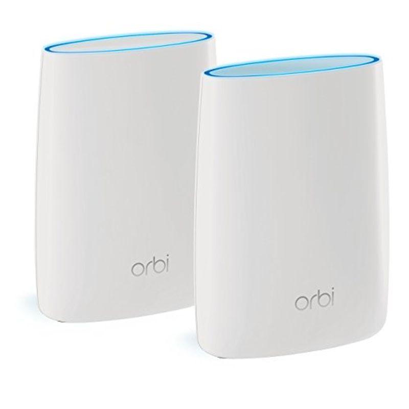 NETGEAR　メッシュWiFi無線LANルーター2台セット　Orbi　11ac　350?　速度AC3000　トライバンド　推奨60台　RB