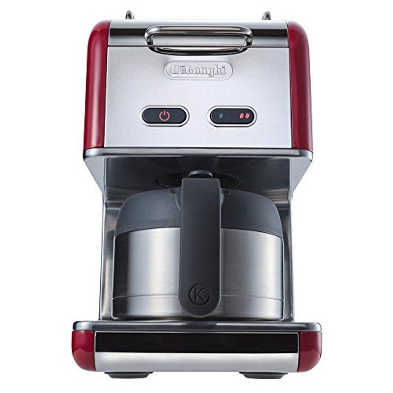 デロンギKmix ドリップコーヒーメーカー プレミアムCMB5T-RD レッド赤（ステンレス保温ポット・ゴールドフィルター）