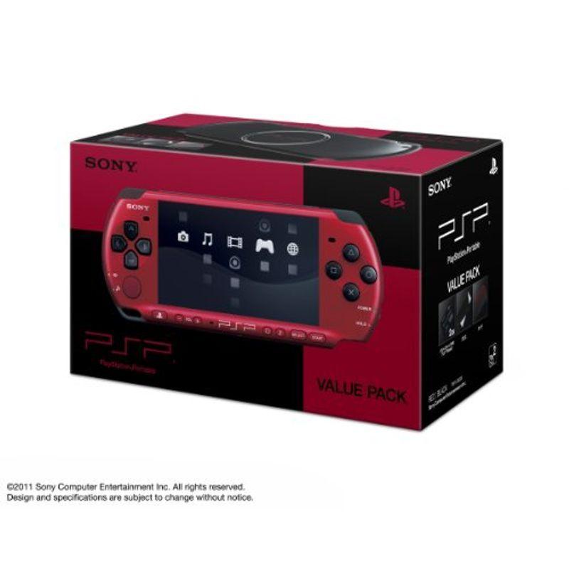 PSP「プレイステーション・ポータブル」 バリュー・パック レッド ブラック (PSPJ-30026)メーカー生産終了