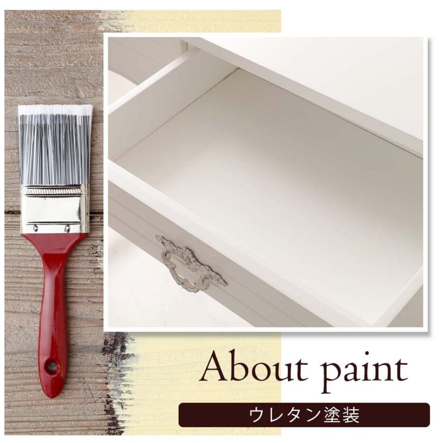 P5倍 11日1 59まで 机 パソコンデスク 白家具 デスクコンソール 輸入家具 おしゃれ