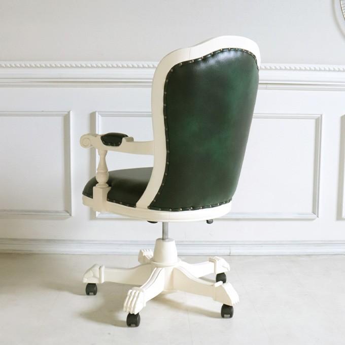 プレジデントチェア 昇降式 アイボリー 椅子 イス おしゃれ 木製 アンティーク 英国調 開梱設置付き 夏色インテリア Hw Lu Ch 35 Wh 輸入家具屋さん Com 通販 Yahoo ショッピング