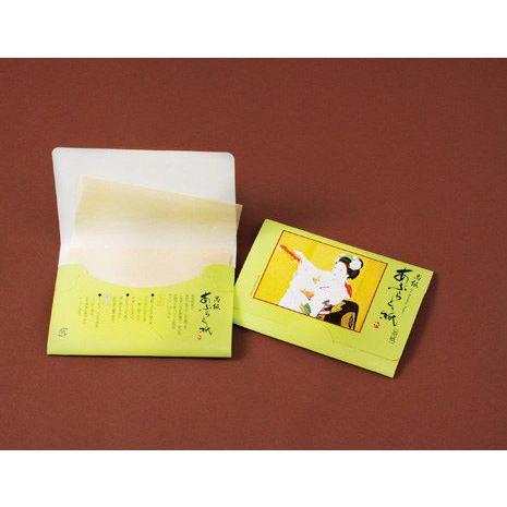 高級あぶらとり紙 まいこ一番N 100枚入（茶紙） 500個 ケース販売 まとめ買い 販促 ノベルティ ばらまき 店舗備品 粗品 記念品 プチギフト