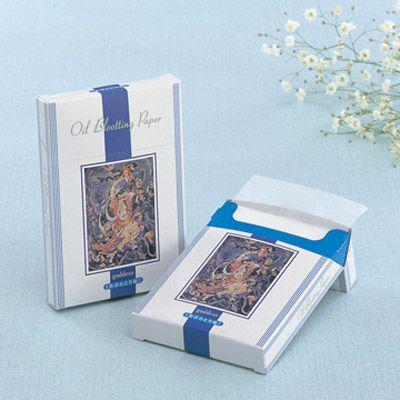 BOXタイプ天然あぶらとり紙 女神 300枚入（白紙） 60個 ケース販売 まとめ買い 販促 ノベルティ ばらまき 店舗備品 粗品 記念品 プチギフト