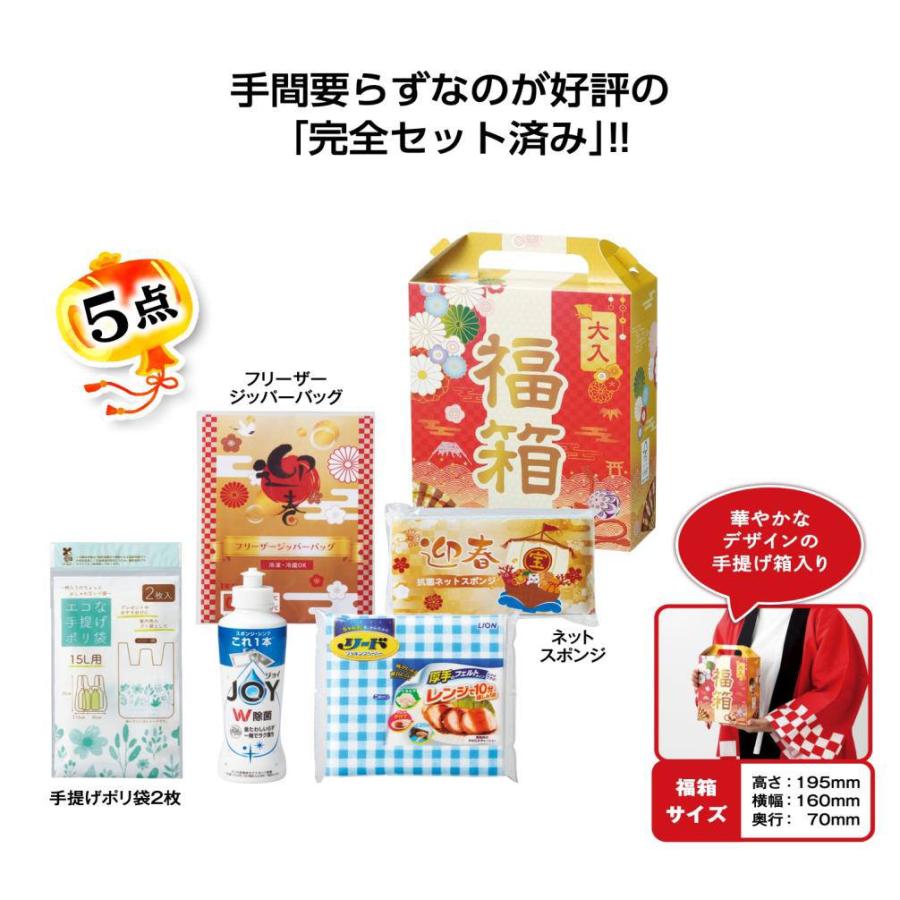 福箱 もらってうれしい日用品5点セット 30セット ケース販売