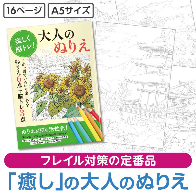 楽しく脳トレ！大人のぬりえ 120個 240個 ケース販売 まとめ買い
