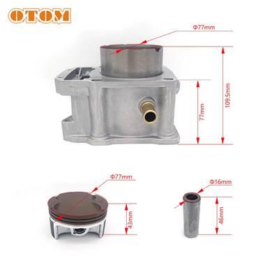【並行輸入品】 OEM-シリンダーバルブキット 車バイク用シリンダーピストンリング Zhongshen用シール オフロード 77mm ZS174MN-5の画像