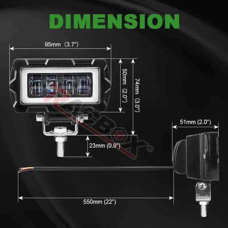 並行輸入品】 運転用LEDワークライトバー フォグランプ スポットライト