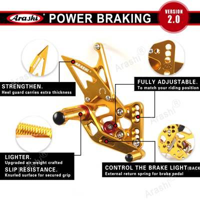 【並行輸入品】 嵐1セットカワサキZ900 ZR900 2020-2021 cncフットレストブレーキパーツフットペグアクセサリーz zr 900 ZR-900 2020 2021_9