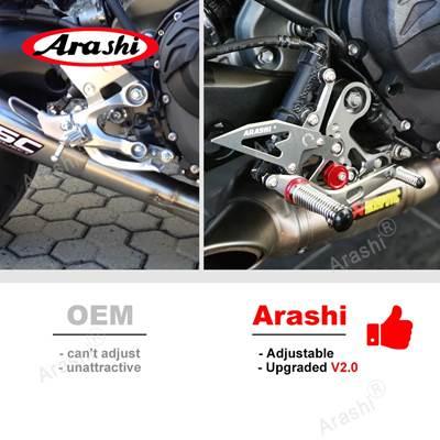 【並行輸入品】 嵐-CNC調整可能フットレスト リアセットフットレスト ヤマハmt09 mt 09 mt 09 FZ-09 2017 2018 2019 2020 クイックシフター 2014-2020_7