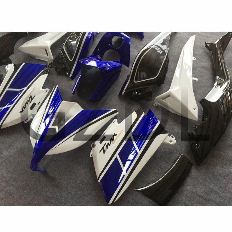 【並行輸入品】 バイク用射出モールド金型タッチスクリーン ヤマハTmax 530 tmax530 TMAX-530 2012 2013 白青 2014の画像