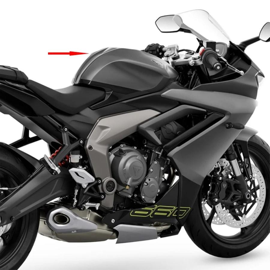 【並行輸入品】 DAYTONA660 バイクフロントガソリンタンクカバーガードプロテクター燃料タンクシェルアクセサリーデイトナ 660 2024 -2025の画像