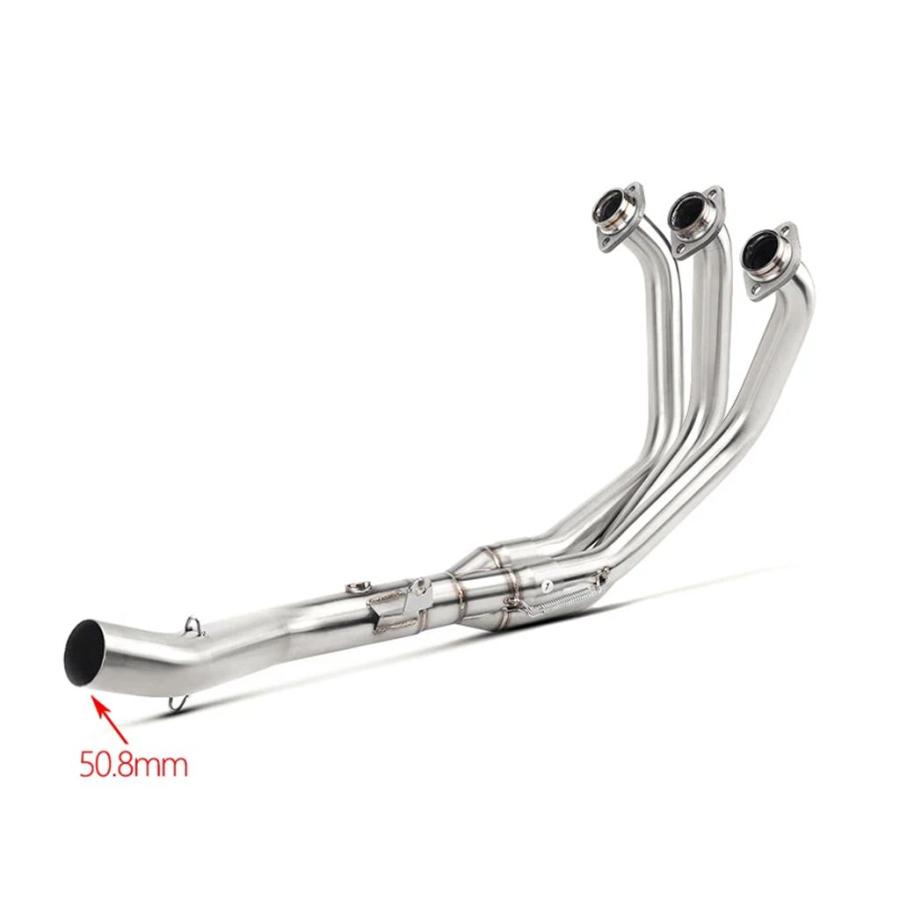 【並行輸入品】 ヤマハ MT09 mt09 FZ09 FZ-09 2021 2022 2023 バイクチューブ 51 mm排気システムステンレスフロントリンクパイプ MT-09_6