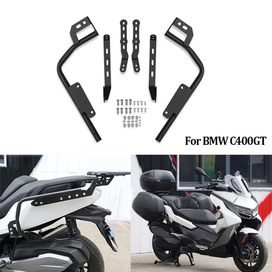 並行輸入品】 バイクキャリアリアサイドサドルバッグボックスキャリア