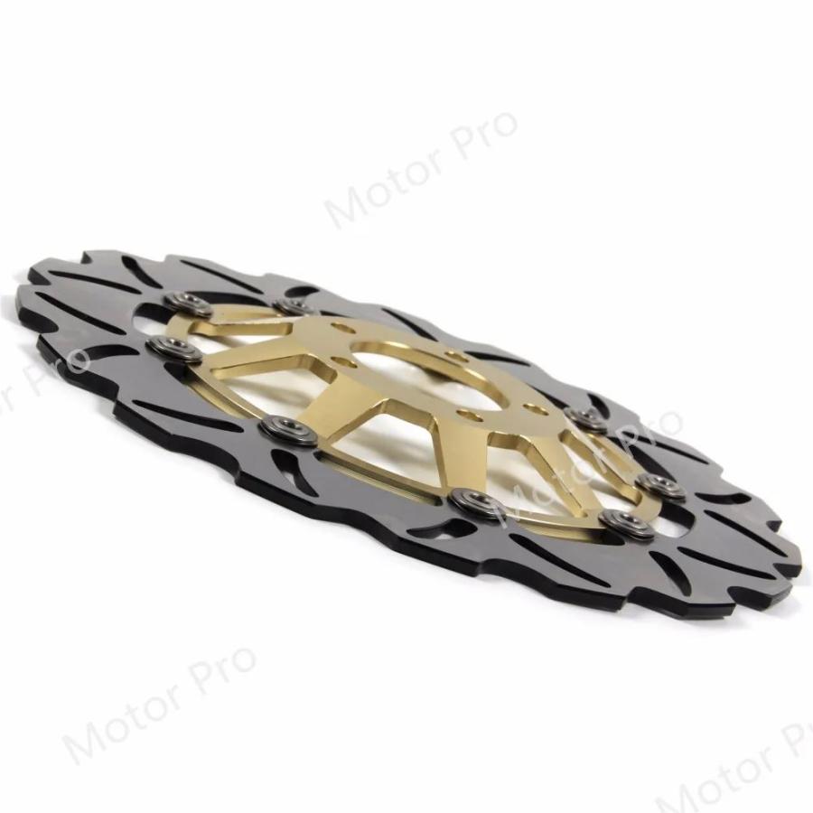 【並行輸入品】 スズキgs 400 1989フロントリアブレーキディスクディスクローターキットバイクアクセサリーGS400 gs e f 500 GS500E GS500F GS500黒