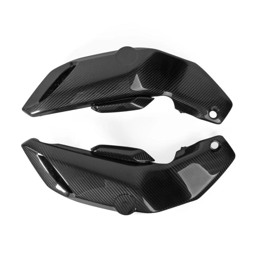 【並行輸入品】 カーボンフロントサイドエアインテークカバーパネル ヤマハfz07 mt07 2017 2018 2019 2020の画像