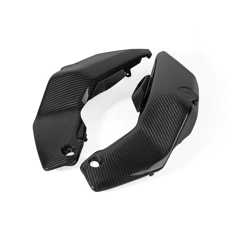 【並行輸入品】 カーボンフロントサイドエアインテークカバーパネル ヤマハfz07 mt07 2017 2018 2019 2020の画像