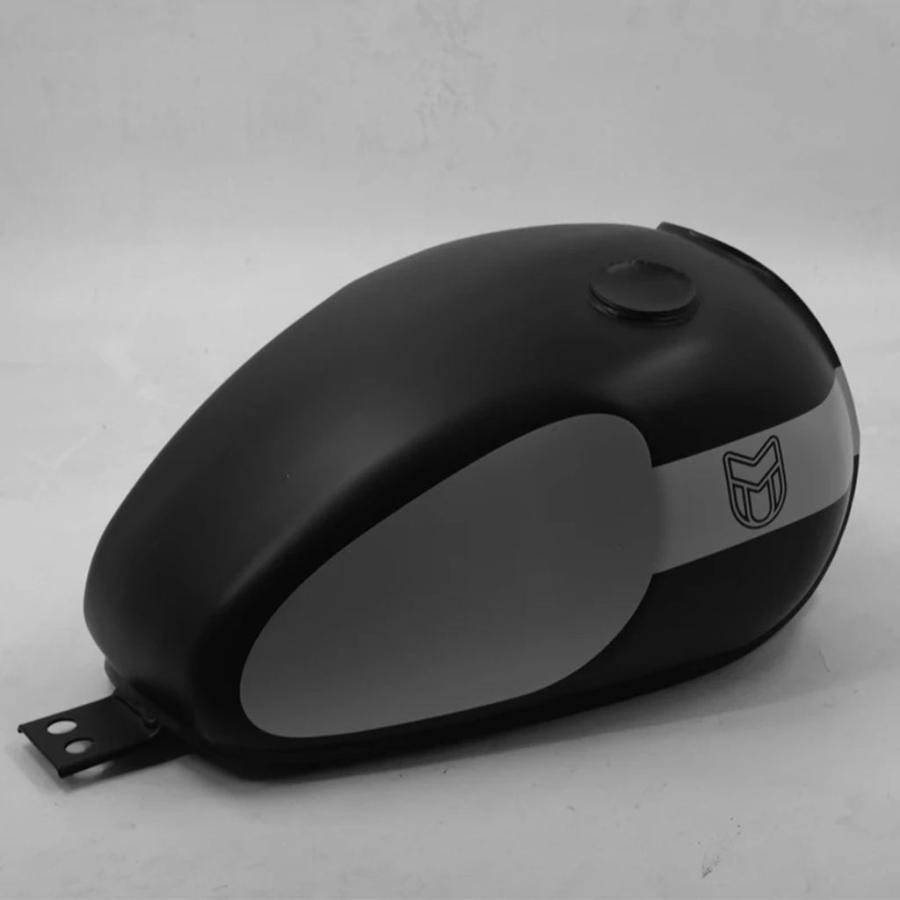 【並行輸入品】 バイクタンク - 17 リットル - マットブラック/ - MUTT バイク用亜鉛メッキ オリジナルパーツ MPT-1375