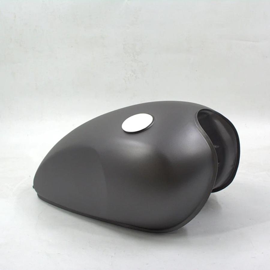 【並行輸入品】 バイクタンク-12リットル- 亜鉛メッキ -メタリックグレーMUTTバイク用オリジナルパーツMPT-1367