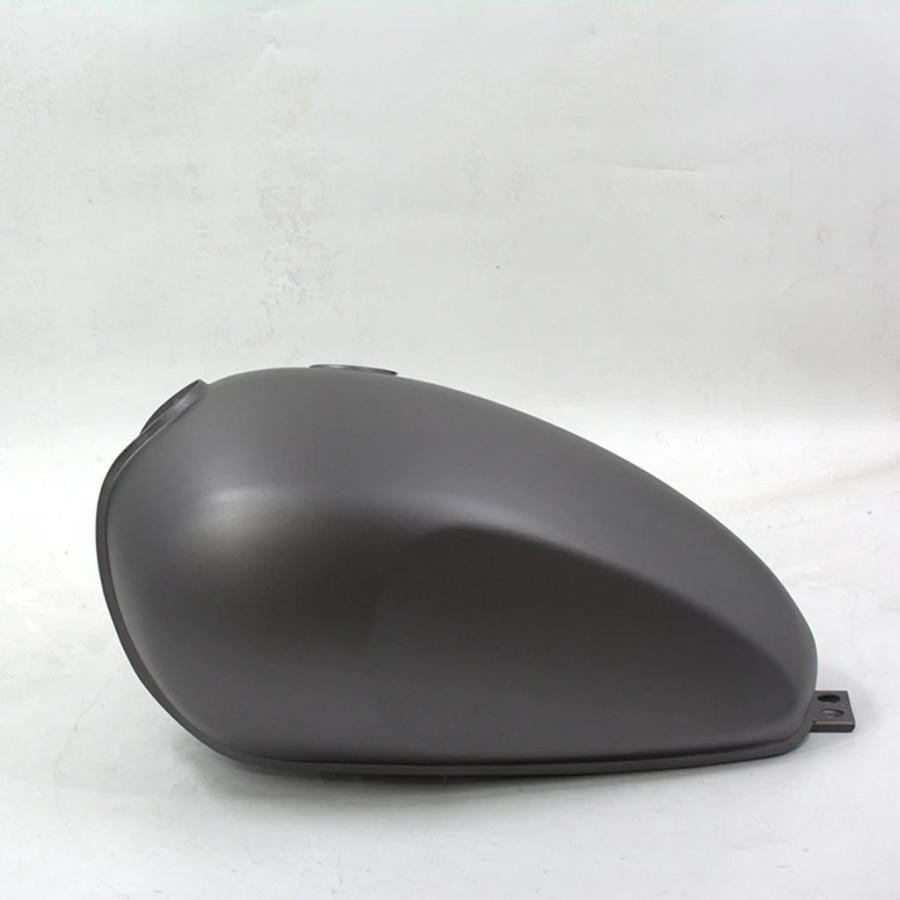 【並行輸入品】 バイクタンク-12リットル- 亜鉛メッキ -メタリックグレーMUTTバイク用オリジナルパーツMPT-1367
