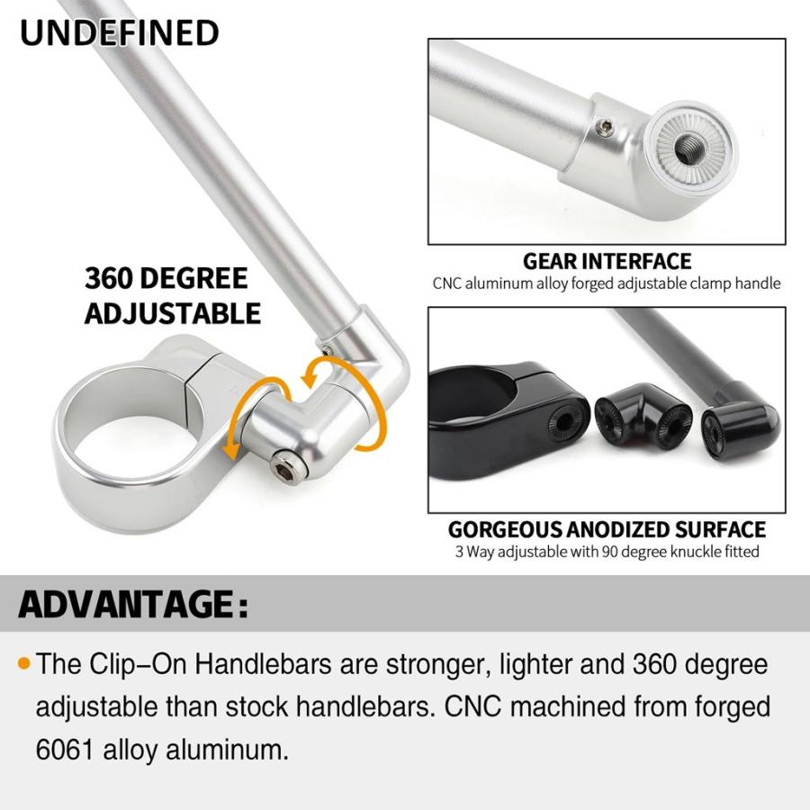 並行輸入品】 バイクレーシングハンドルバー フォーク CNC 31mm 32mm