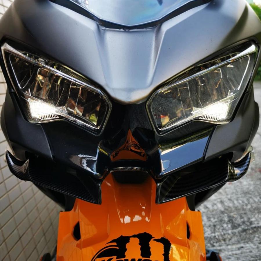 並行輸入品】バイクフロントウイングフェアリングウイングレット空力口