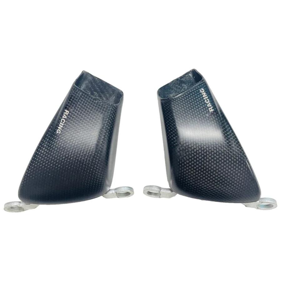 【並行輸入品】100 mmバイクカーボンフロントブレーキエアダクトキャリパーラジエーターカバーケースホンダ CBR650R CB650R