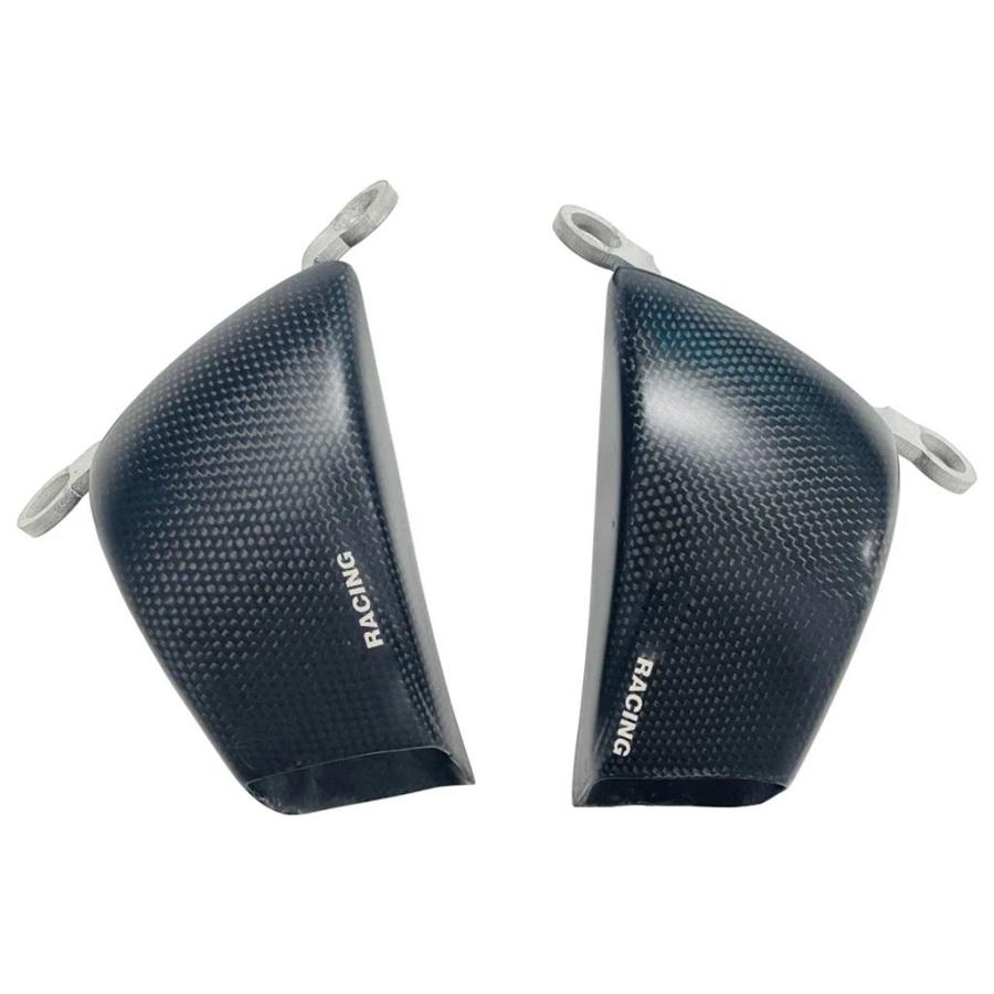 【並行輸入品】100 mmバイクカーボンフロントブレーキエアダクトキャリパーラジエーターカバーケースホンダ CBR650R CB650R