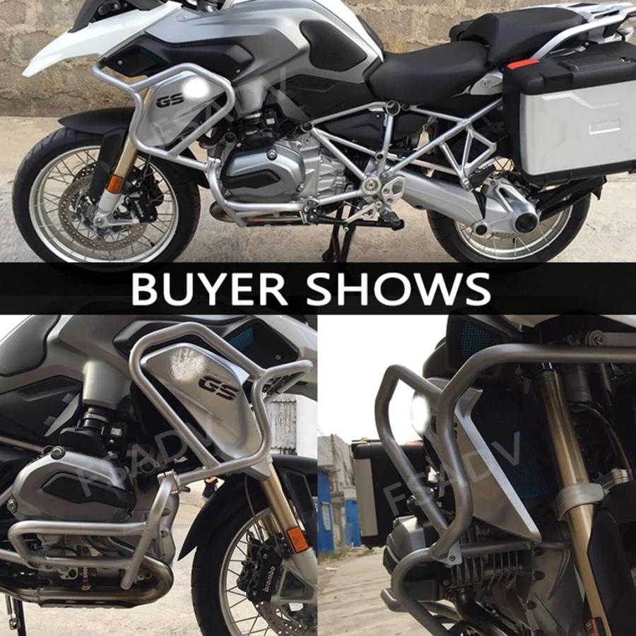 【並行輸入品】Bmw r1200gs r1200 gs r 1200gs r 1200 gs 2014-2017互換性バイク上部アンダーエンジンガード クラッシュバー_5