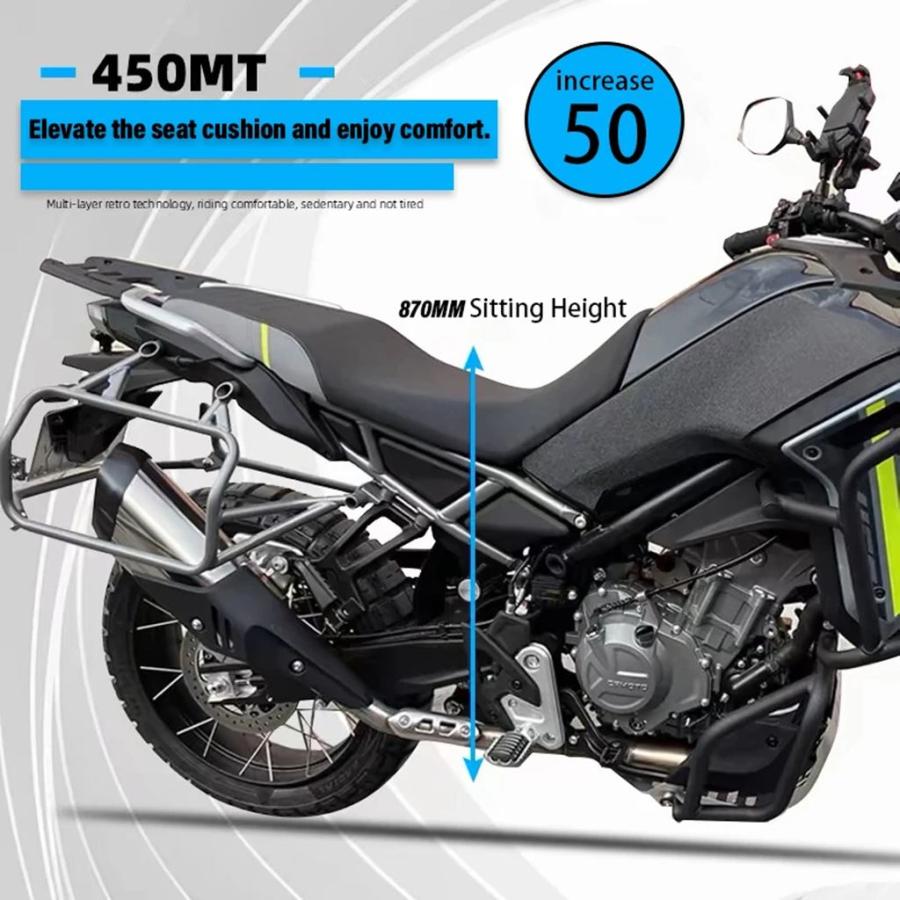 【並行輸入品】Cfmoto用ワンピースシートクッション 前後助手席カバー 450mt 450 mt 450mt 450 2023 2024の画像