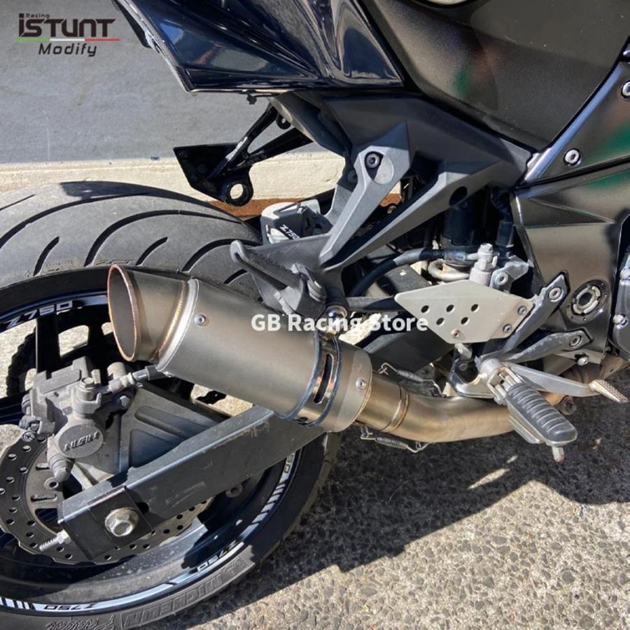 【並行輸入品】カワサキZ750 Z 750-2004用 バイク 二輪エキゾースト ミッドリンク サイレンサーキラースリップオンエキゾーストの画像