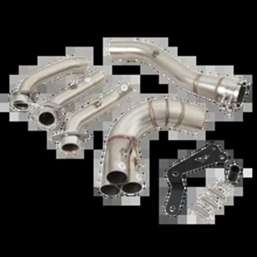 【並行輸入品】バイク排気エスケープ触媒スリップオンヤマハ MT09 MT-09 トレーサー 9 900 GT XSR900 2020-2023 フロントリンクパイプ 51 mmマフラー