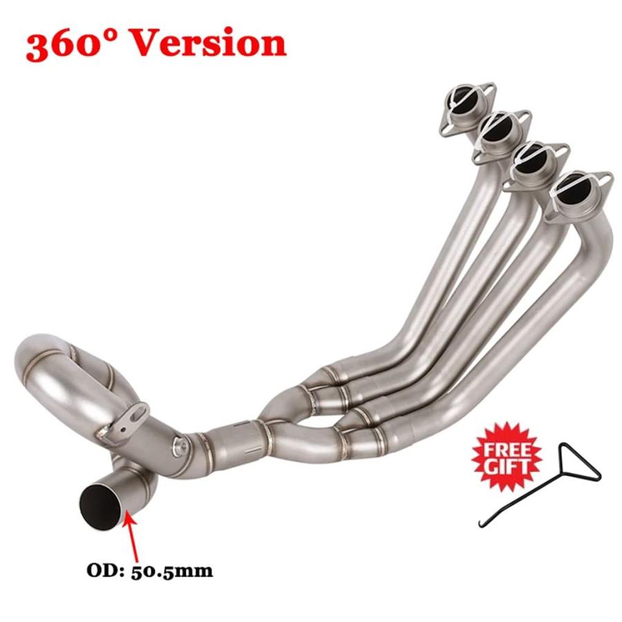 【並行輸入品】ヤマハ XJ6N XJ6S XJ6 2009-2017用 スリップオン式 バイク排気エスケープシステム フロントリンクパイプ O2センサー接続 51mmマフラーの画像