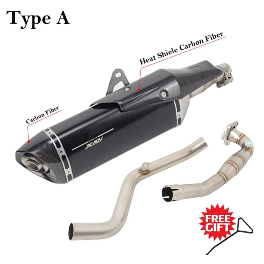 【並行輸入品】エキゾーストサイレンサー カスタムチューブ フロントリンクパイプ ホンダ用フルシステムX-ADV 750 x adv750 2017-2023 51mmの画像