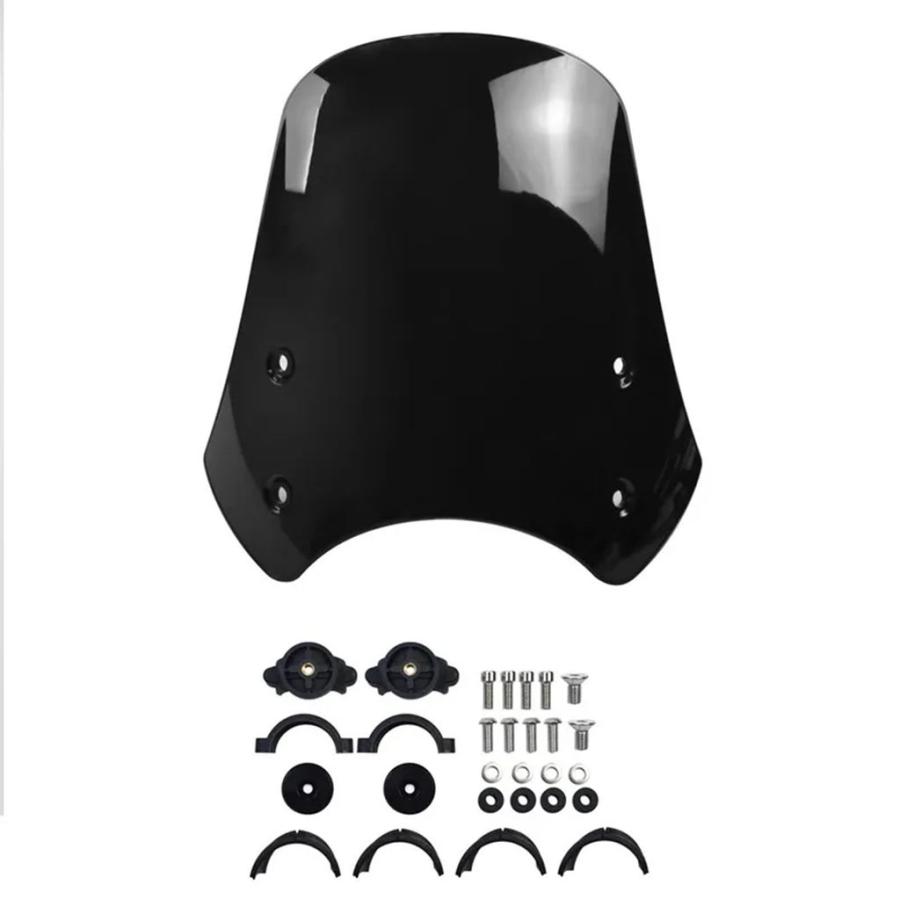 【並行輸入品】FXBB ウインドスクリーンシールドエアディフレクターハーレーダビッドソン FXDF ファットボブフロントガラスバイクフロントガラス 40 ? 50