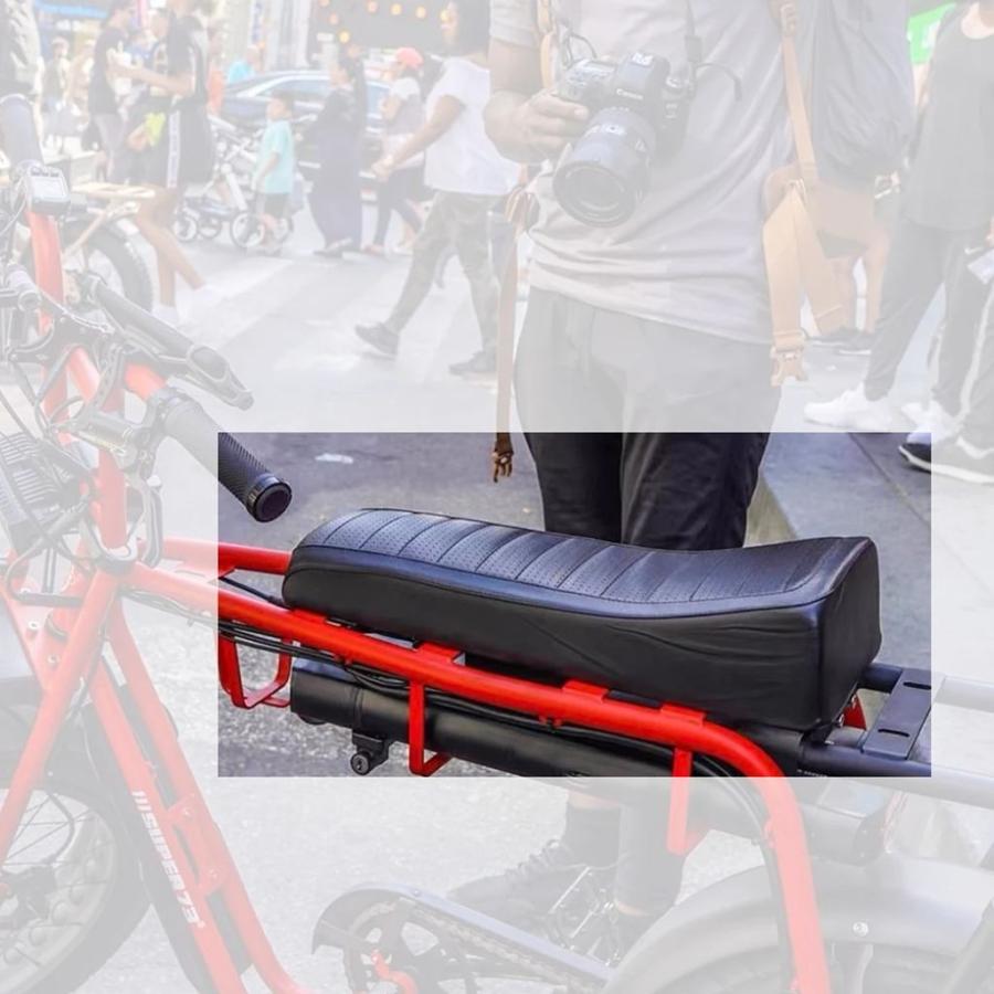 【並行輸入品】Kalosse Beach Electric Bike Soft Saddle Electrical Snow Bicycle Seat super73 S1 S2 Fat bicycle Hump cushion
