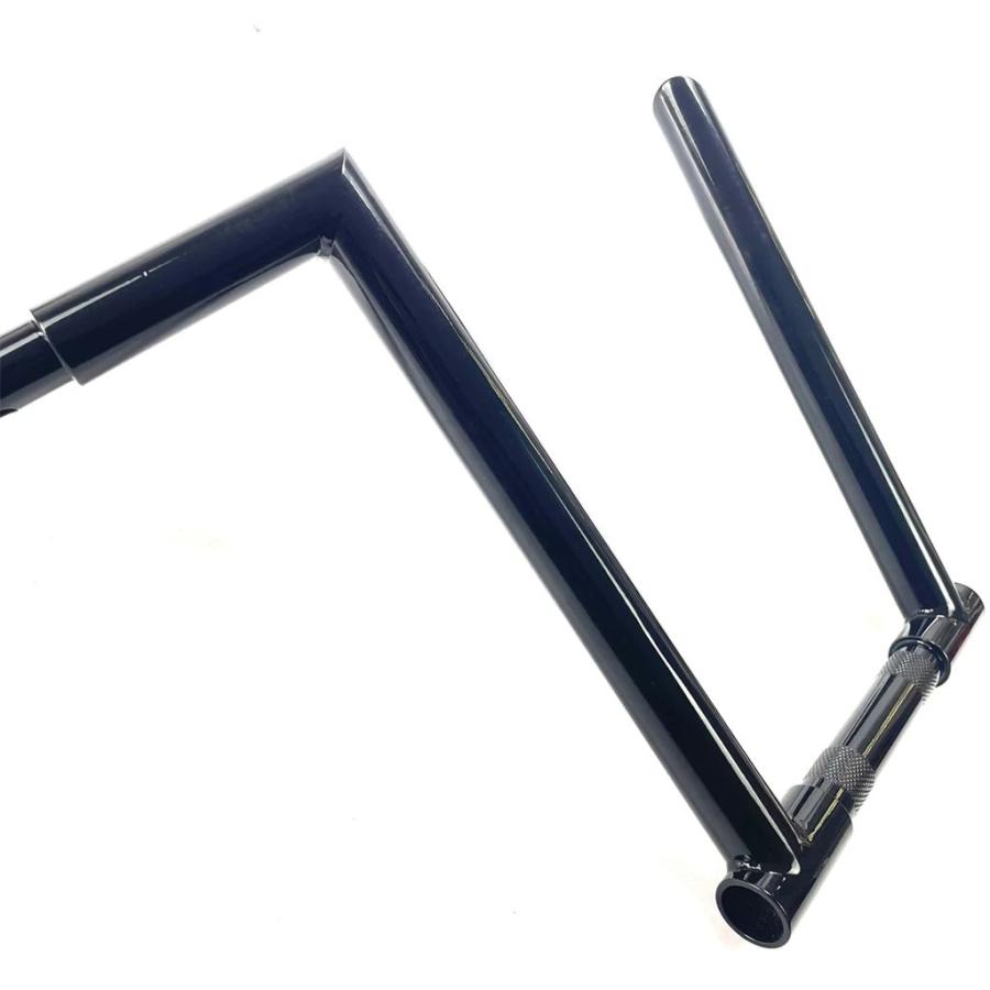 【並行輸入品】バイクハーレースポーツスター XL883 ダイナソフトテールストリートボブローライダー 32 mm 1-1/4 インチカスタムハンドルバー 10 インチ12イ_12
