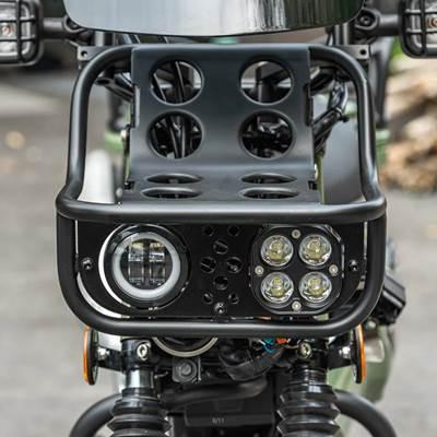 【並行輸入品】 バイクヘッドライト保護カバー グリル保護メッシュ ホンダct125 ハンターカブ125 2020 2021 2022 2023の画像
