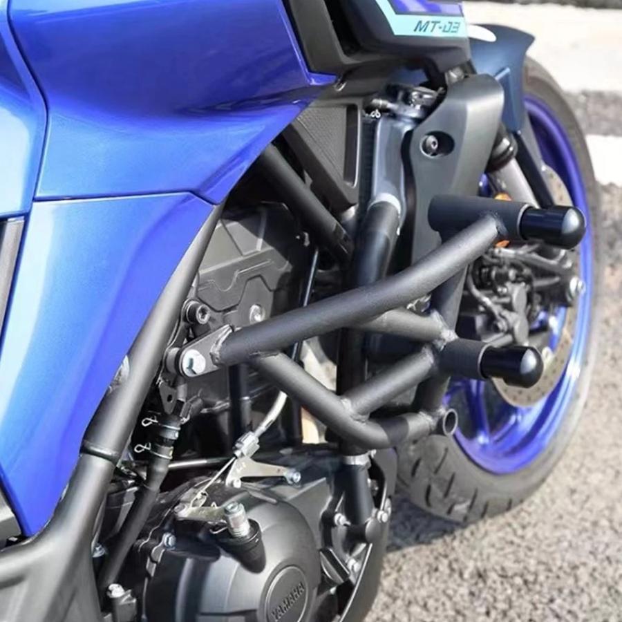 【並行輸入品】ヤマハMT-03 mt03 mt25 MT-25バイクエンジン保護フレーム スプリングバンパー 落下防止バンパー カスタムガードアクセサリーの画像
