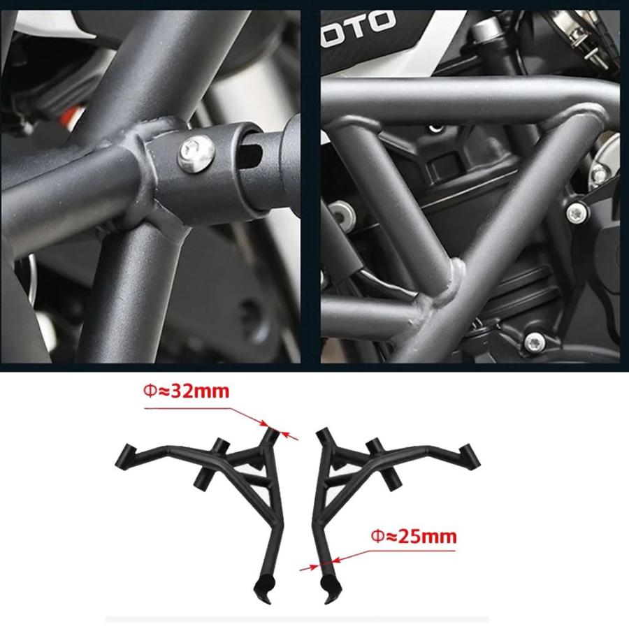 【並行輸入品】バイクバンパーアンチドロップバー保護フレームスプリング緩衝ビレット力バー CFMOTO 800NK NK800 NK 800の画像
