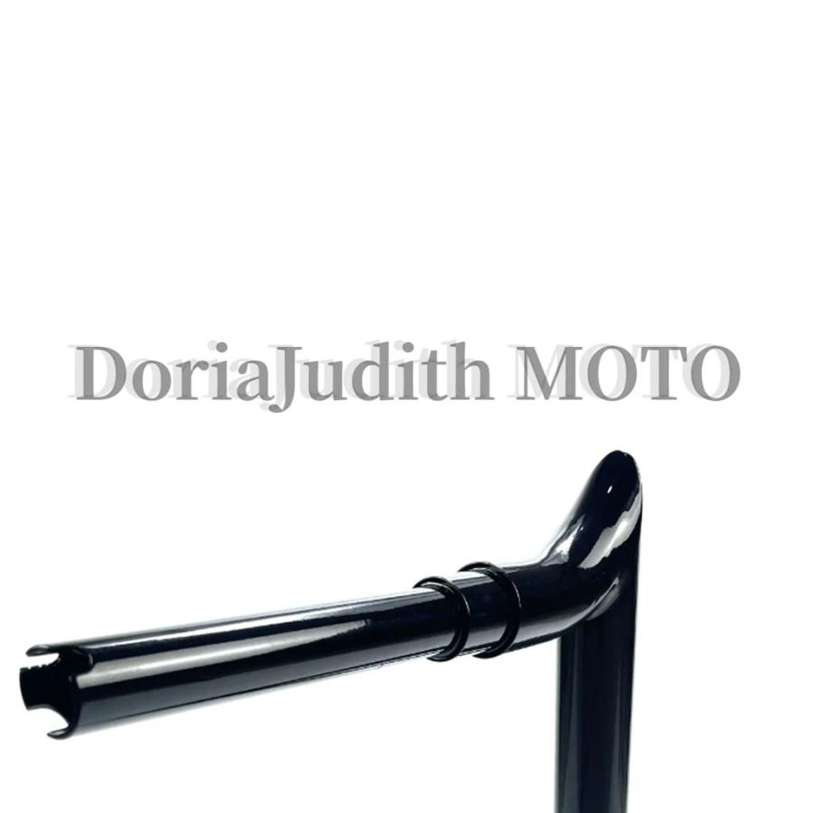 【並行輸入品】カスタムバイクホーンハンドルバー インドダークホース 1-1/2インチ 38mmの画像