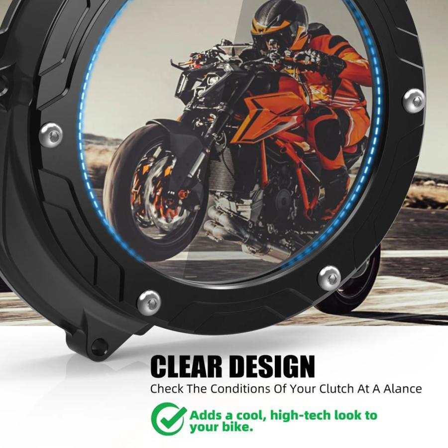 【並行輸入品】KTM 1390 スーパーデューク R EVO エンジンクラッチカバークリアクラッチカバープロテクター KTM 1390 スーパーデューク R 2024 2025_6