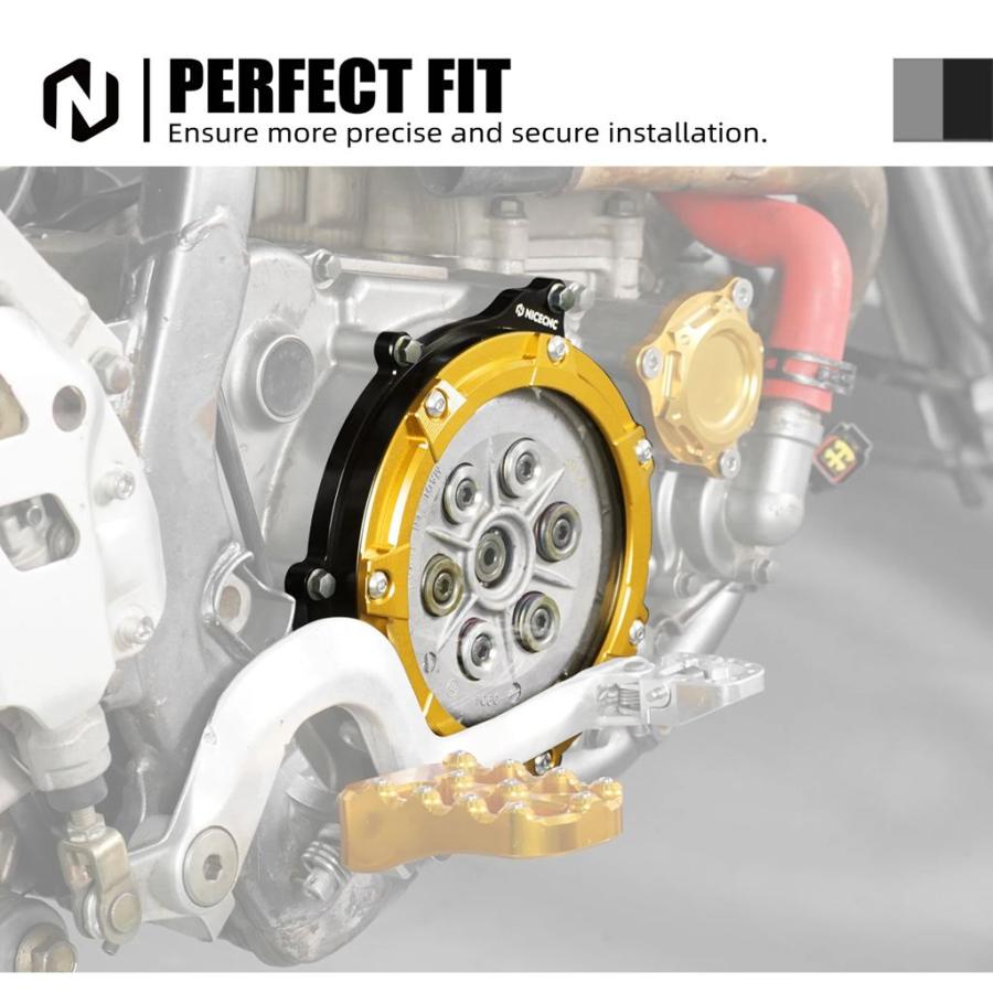 【並行輸入品】NICECNC スズキ DRZ400 DRZ400E DRZ400S DRZ400SM DR-Z 400 400E 400S 400SM 2000-2024 2023 クリアクラッチカバー クリアガード