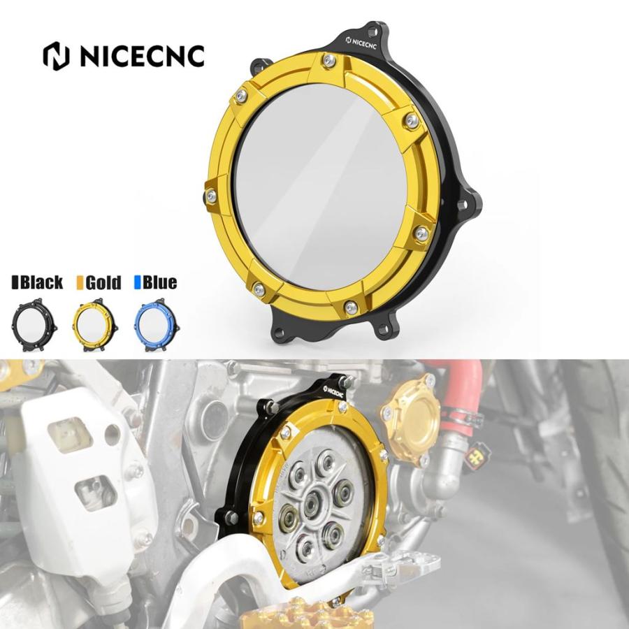 【並行輸入品】NICECNC スズキ DRZ400 DRZ400E DRZ400S DRZ400SM DR-Z 400 400E 400S 400SM 2000-2024 2023 クリアクラッチカバー クリアガード