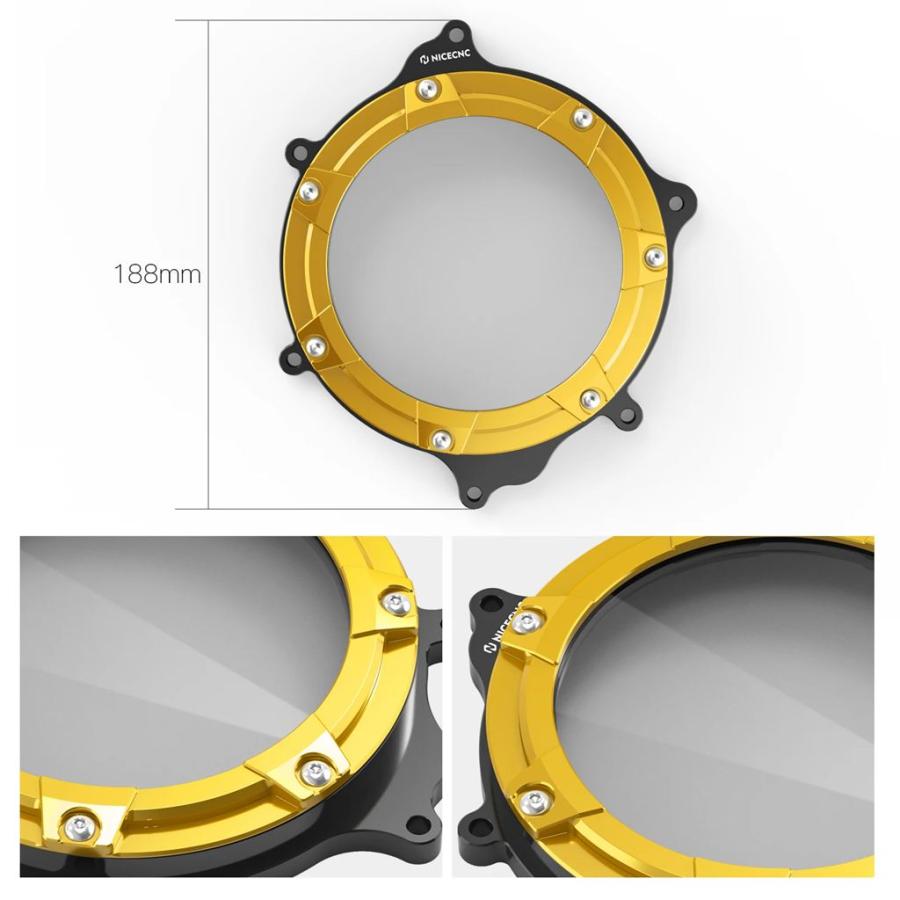 【並行輸入品】NICECNC スズキ DRZ400 DRZ400E DRZ400S DRZ400SM DR-Z 400 400E 400S 400SM 2000-2024 2023 クリアクラッチカバー クリアガード