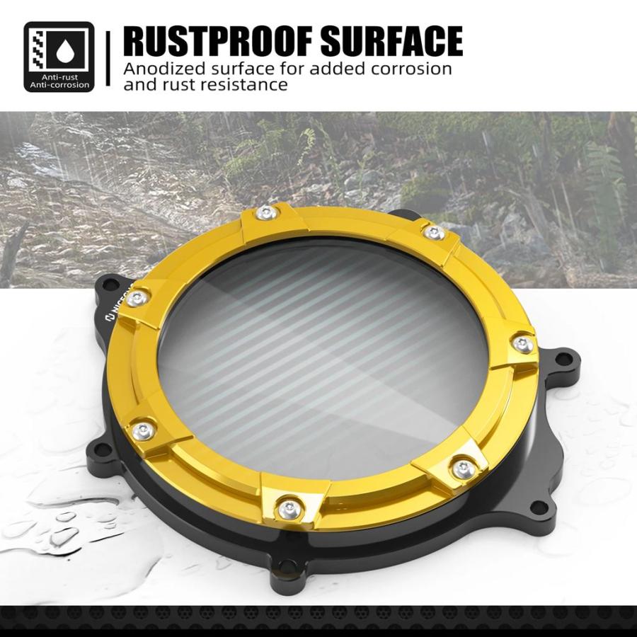 【並行輸入品】NICECNC スズキ DRZ400 DRZ400E DRZ400S DRZ400SM DR-Z 400 400E 400S 400SM 2000-2024 2023 クリアクラッチカバー クリアガード