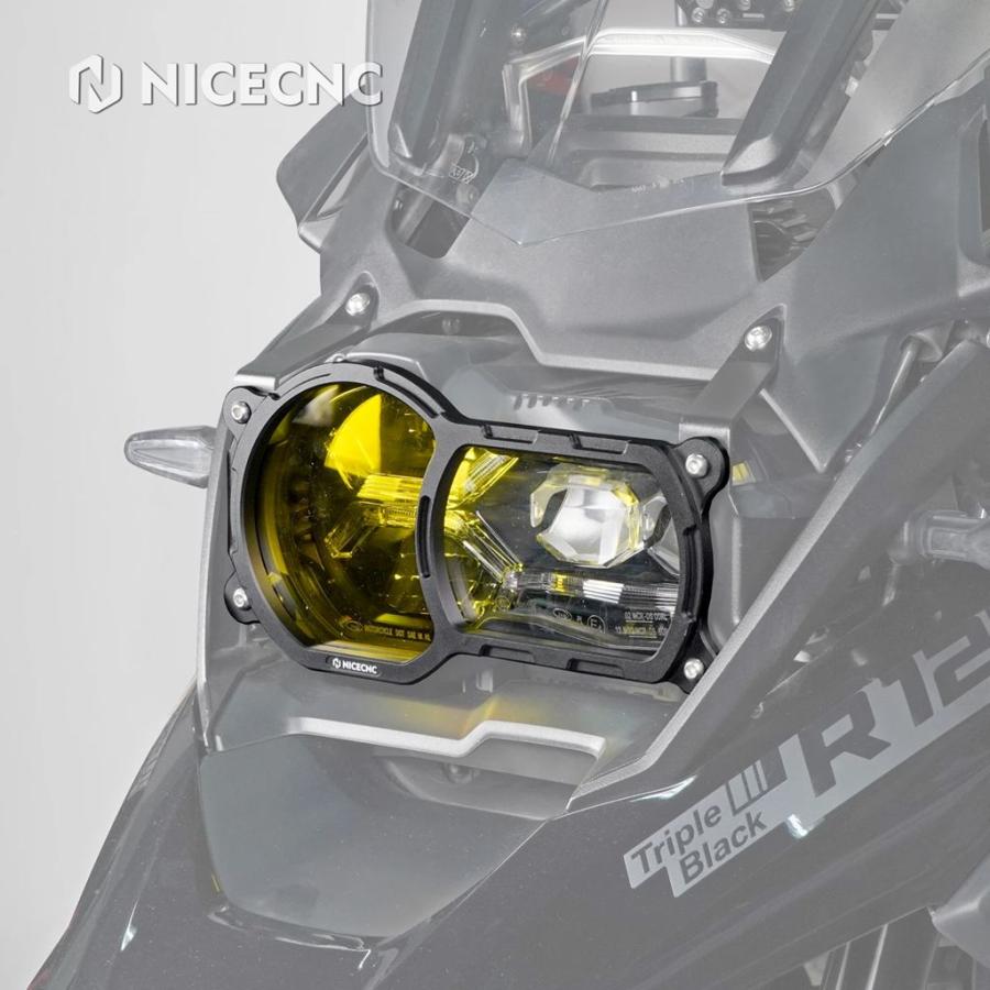 【並行輸入品】バイクヘッドライトガードカバーレンズプロテクター BMW R1250 GS GSA R1250GS アドベンチャー R1250GSA 2020-2024 R1250GS 2020-2023用の画像